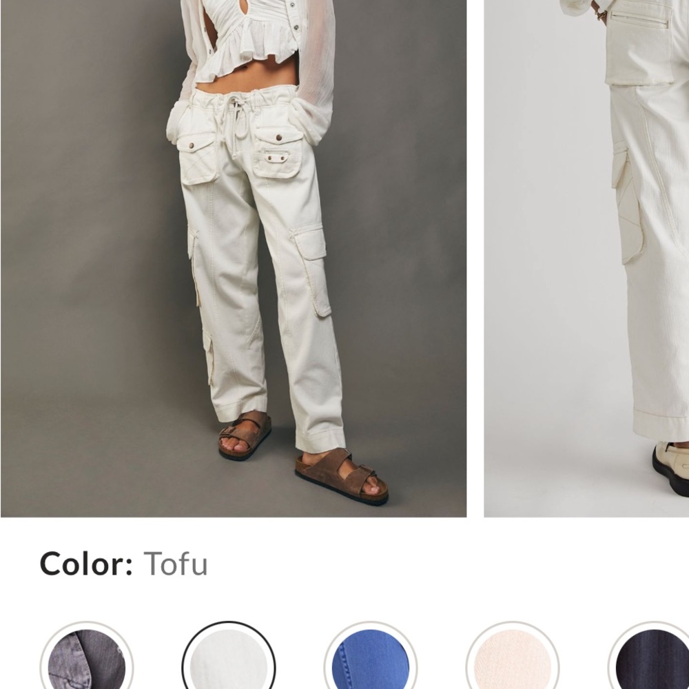 FP Movement by Free People Tofu White Cargo Trousers
Paid $138.00